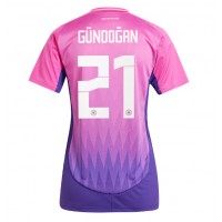Germany Ilkay Gundogan #21 Replica Away Shirt Ladies Euro 2024 Short Sleeve